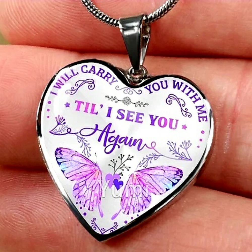 New Heart Daughter Pendant with Free Chain.
